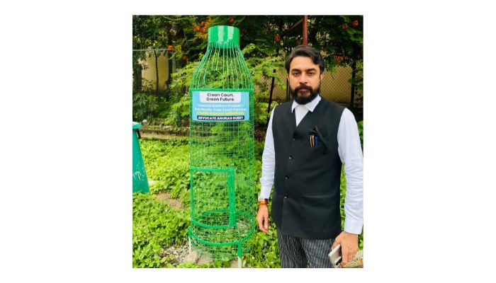 Bhopal Court Takes the Lead as Madhya Pradesh&rsquo;s First to Initiate a Plastic-Free Premises Campaign : Advocate Anurag Dubey initiated the campaign.