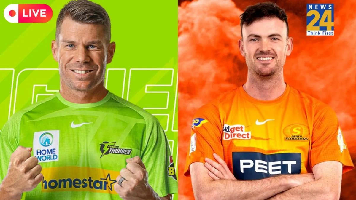 [LIVE SCORE] ST: 14-0 (2.0 overs) | Sydney Thunder vs Perth Scorchers BBL Live: All eyes on Warner