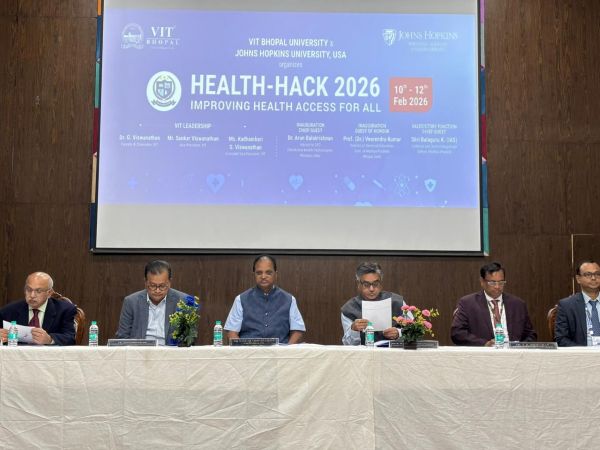 VIT Bhopal University and Johns Hopkins University Launch Health-Hack 2026