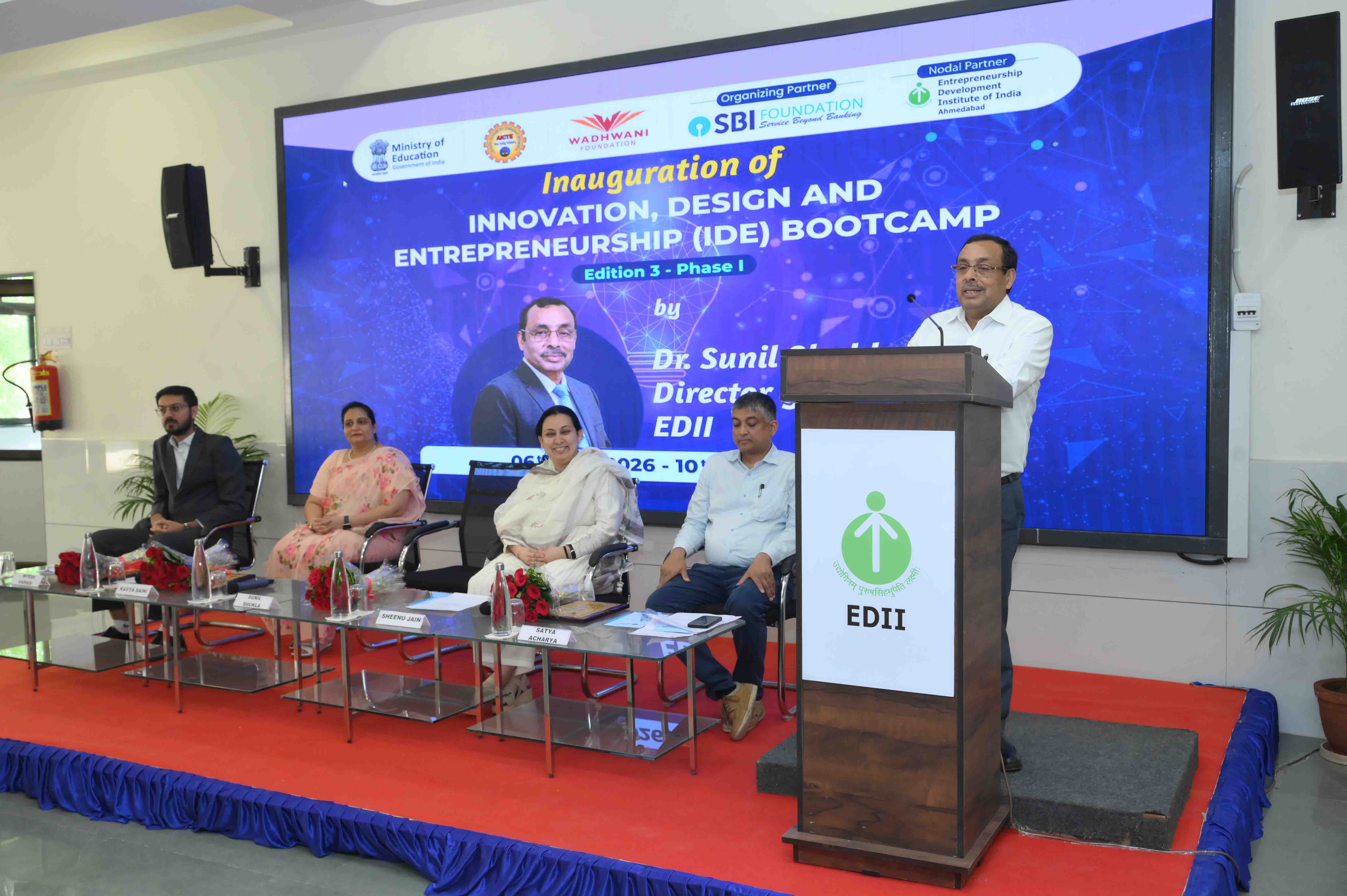 EDII Hosts AICTE and MIC’s 3rd Edition of IDE Bootcamp 2026