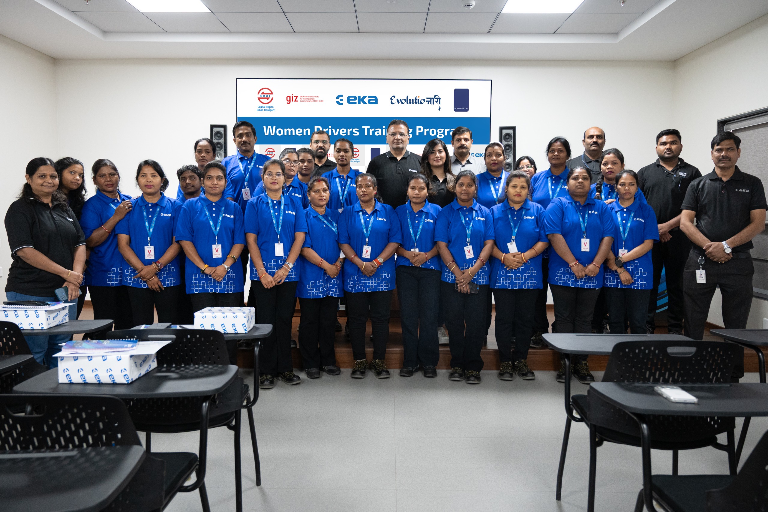 EKA Mobility, CRUT, Travel Time and GIZ Collaborate to Train Skilled Women E-Bus Drivers