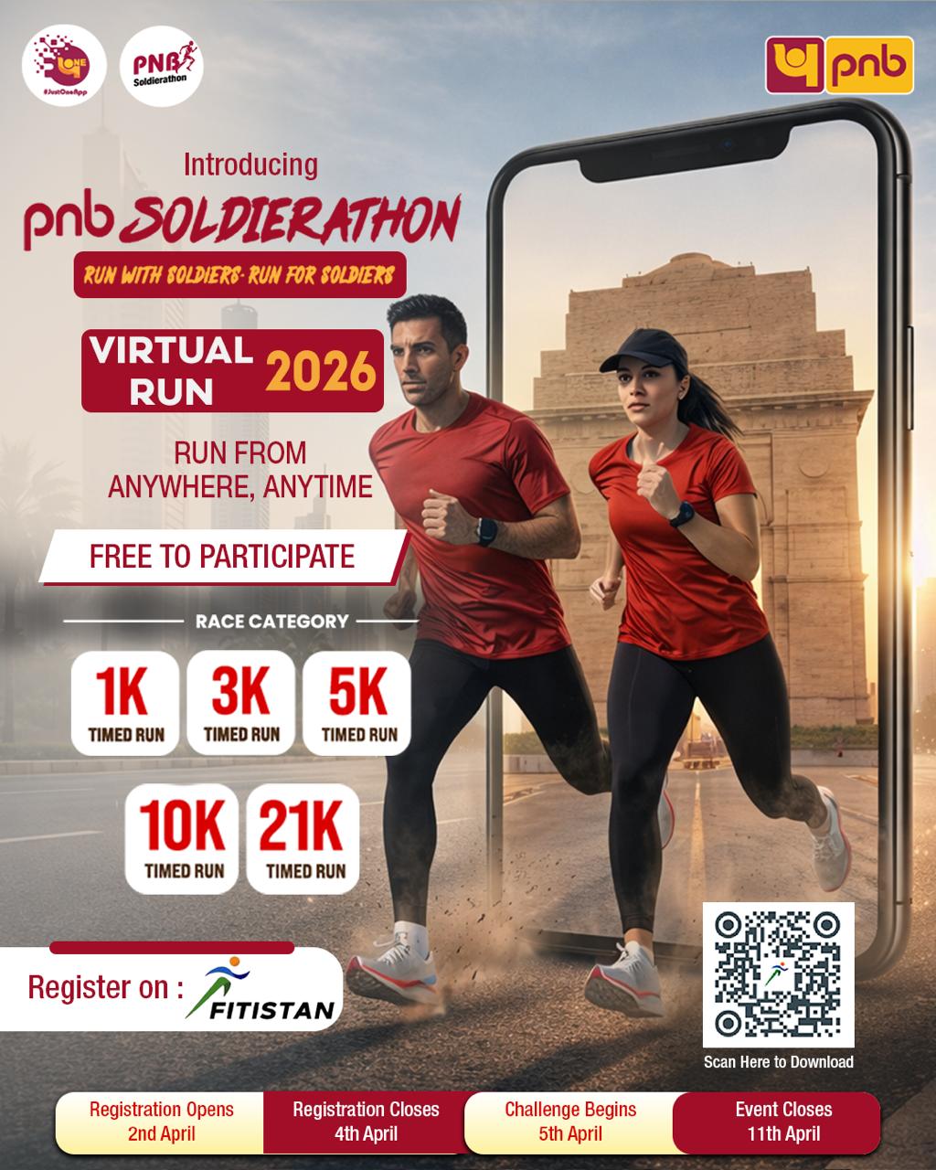 PNB is set to flag off the 2nd Edition of Half Marathon &lsquo;PNB Soldierathon 2026&rsquo; on 5th April 