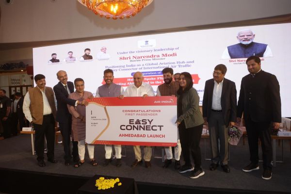 AIR INDIA LAUNCHES &lsquo;EASY CONNECT&rsquo; FLIGHTS FROM AHMEDABAD, CONNECTING GUJARAT TO 26 GLOBAL DESTINATIONS