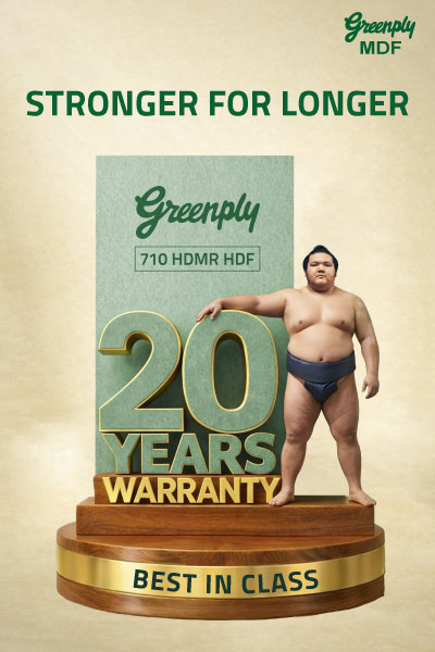 Greenply Introduces India’s First 20-Year Warranty on 710 HDMR HDF Boards