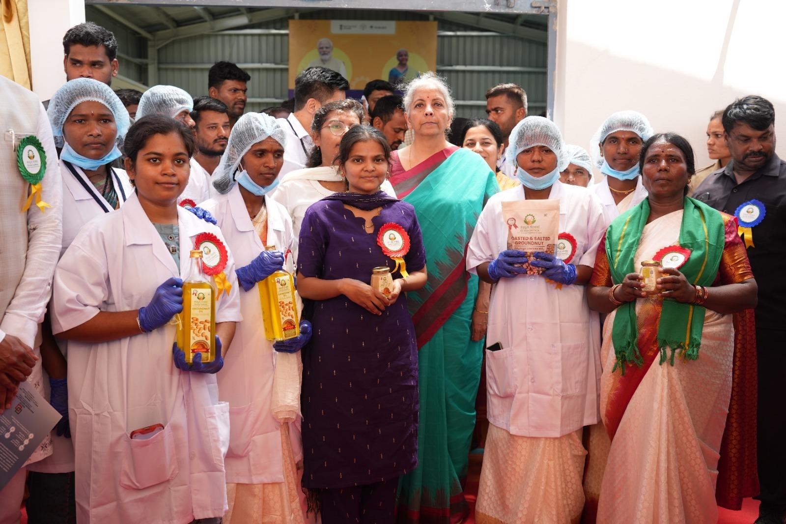 Hon&rsquo;ble Union Minister of Finance & Corporate Affairs Smt. Nirmala Sitharaman Inaugurates First Women-Led Agro-Processing Centre in Yadgir