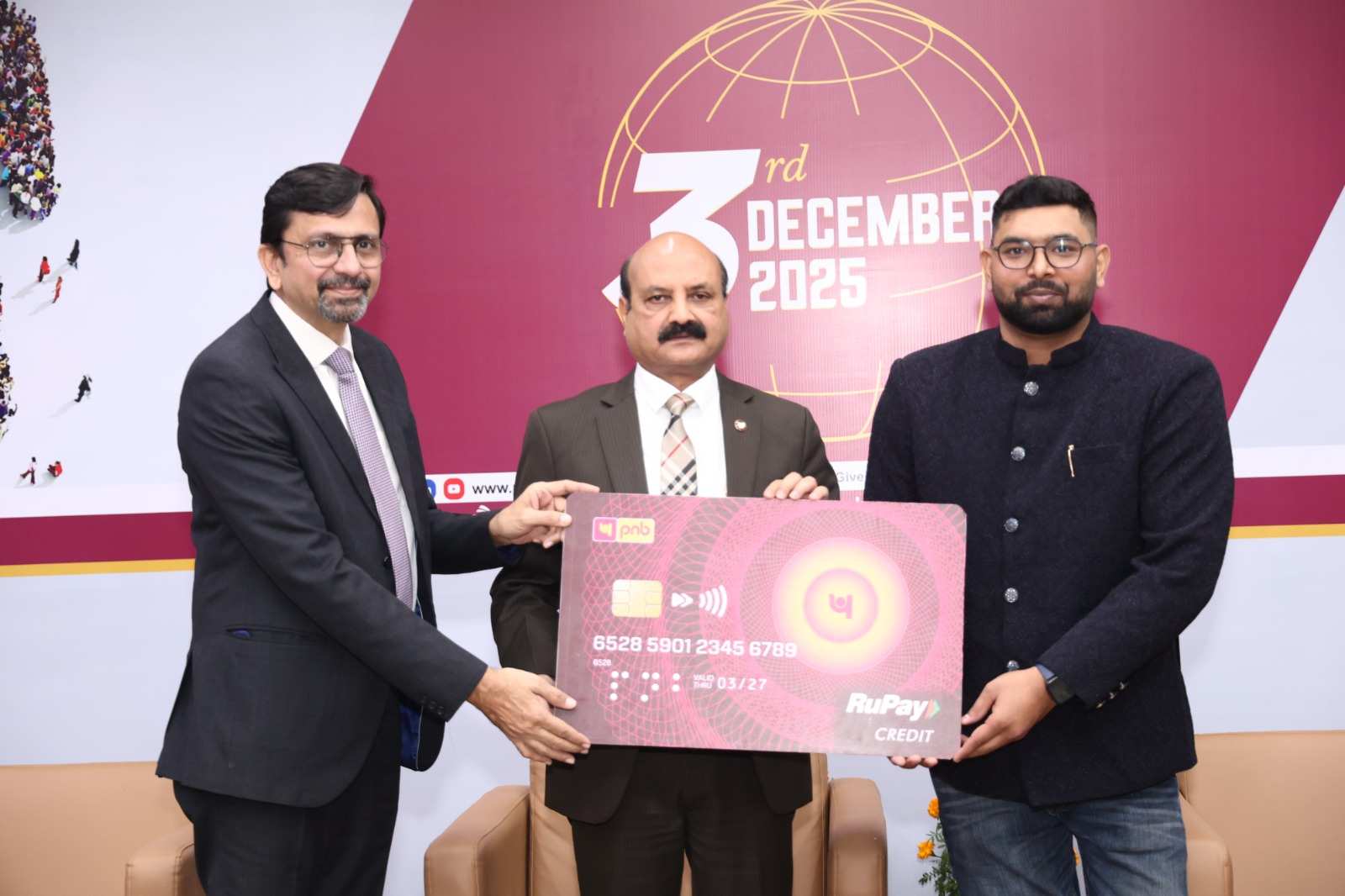 PNB Marks International Day of Persons with Disabilities with the launch of Braille Credit Card 