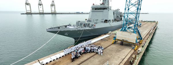  L&T Delivers Multi-Purpose Vessel INS Samarthak to Indian Navy