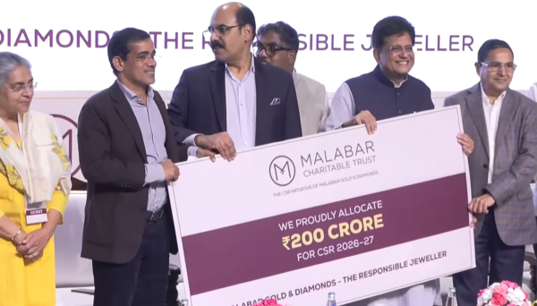 Union Minister Piyush Goyal Unveils Malabar Gold & Diamonds’ ₹200 Crore CSR Initiative for FY 2026–27