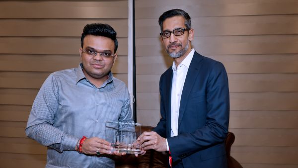 Global Tech Meets Cricketing Excellence: ICC Chair Jay Shah and Google CEO Sundar Pichai Witness India vs. South Africa Thriller at Ahmedabad