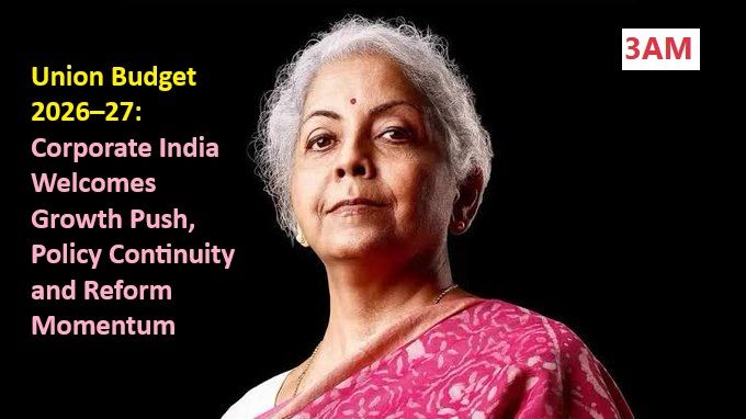 Union Budget 2026–27: Corporate India Welcomes Growth Push, Policy Continuity and Reform Momentum