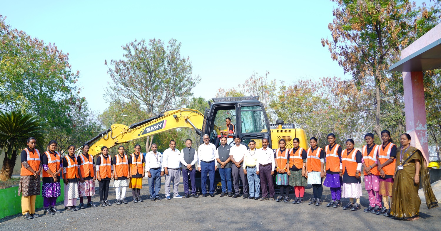 SANY India Powers First-Ever All-Women Excavator Training Batch at National Academy of Construction, Andhra Pradesh
