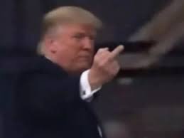 Trump Flips Middle Finger at Heckler During Michigan Factory Visit; Video Goes Viral