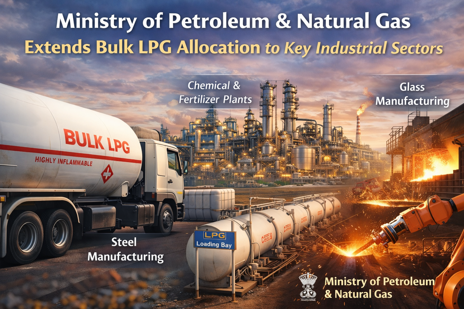 Ministry of Petroleum & Natural Gas extends bulk LPG allocation to key industrial sectors