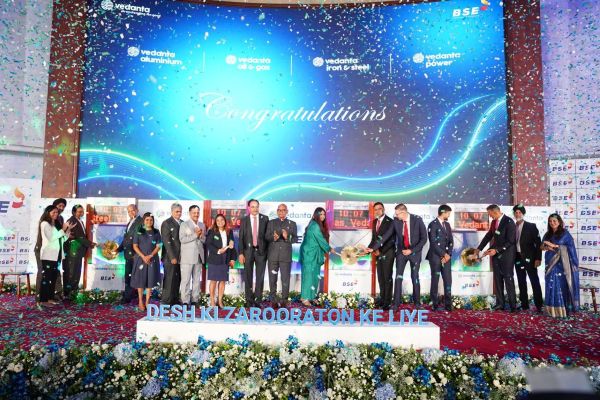 Vedanta Creates History; Lists Four Independent Companies at BSE and NSE 